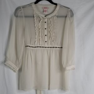 Candie's sheer top sz Med
